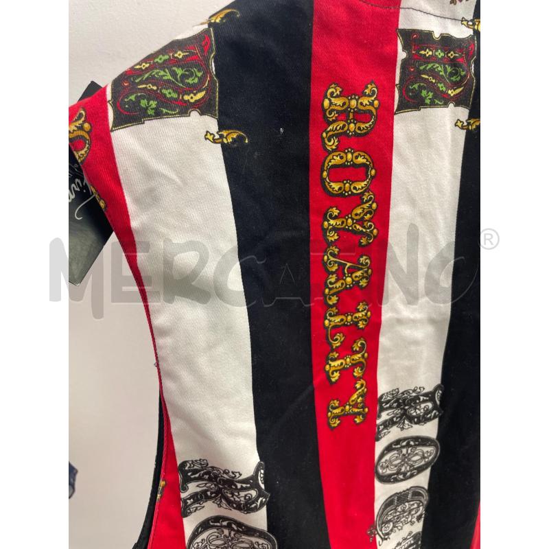 GILET DONNA VERSACE JEANS COUTURE ROCK & ROYALTY ROSSO BIANCO NERO  | Mercatino dell'Usato Montesilvano 4