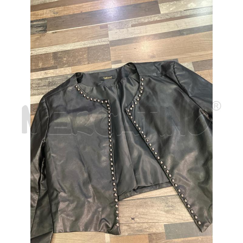 GIUBBINO DONNA NERO ECO PELLE TALCO | Mercatino dell'Usato Montesilvano 2
