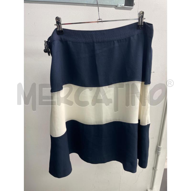 GONNA EMPORIO ARMANI SETA BANDE BLU BIANCHE | Mercatino dell'Usato Montesilvano 2
