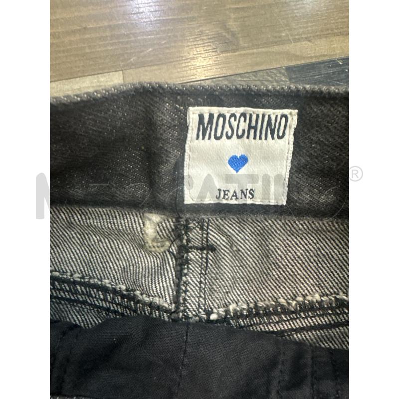 GONNA MOSCHINO JEANS DENIM GRIGIA PAILLETTES SCRITTA JEANS | Mercatino dell'Usato Montesilvano 5