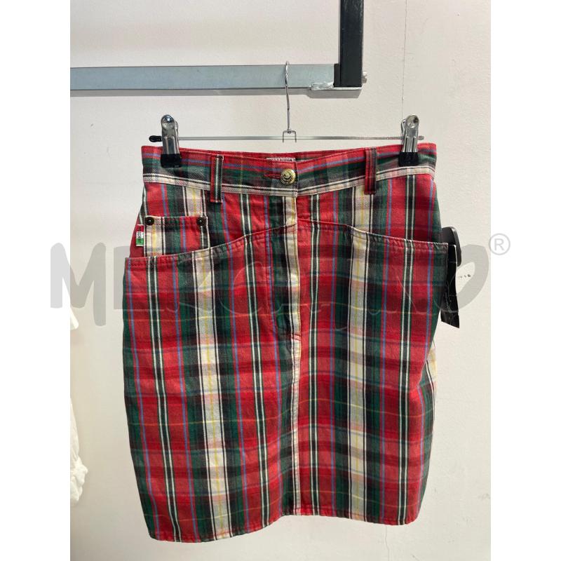 GONNA MOSCHINO QUADRI ROSSA BIANCA TG 40 | Mercatino dell'Usato Montesilvano 1