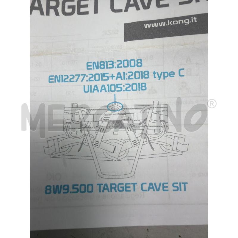 IMBRAGATURA TARGET CAVE SIT KONG M/L | Mercatino dell'Usato Montesilvano 2