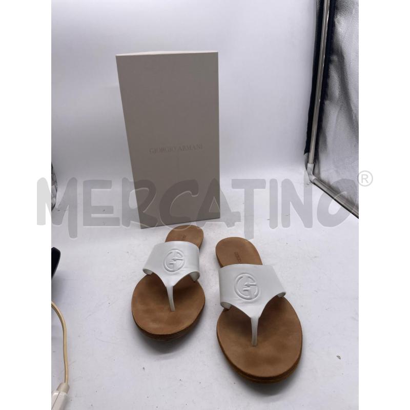 INFRADITO DONNA GIORGIO ARMANI BIANCHE PELLE | Mercatino dell'Usato Montesilvano 2