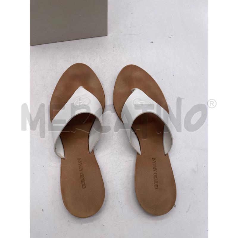 INFRADITO DONNA GIORGIO ARMANI BIANCHE PELLE | Mercatino dell'Usato Montesilvano 4