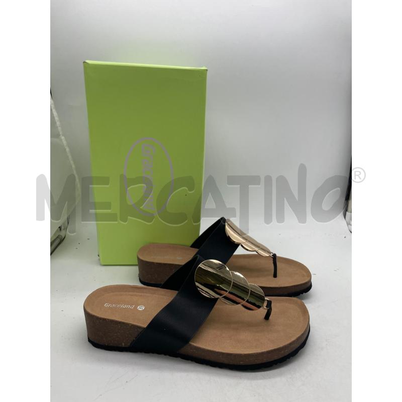 INFRADITO DONNA GRACELAND NERE CERCHI DORATI | Mercatino dell'Usato Montesilvano 1