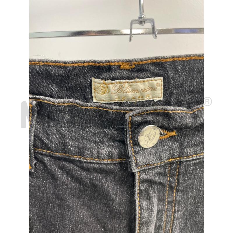 JEANS DONNA BLUE MARINE TG 38 NERO ROSE VELLUTO | Mercatino dell'Usato Montesilvano 3