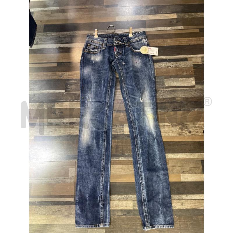 JEANS DONNA DSQUARED 2 LAV SCURO FANTASIA VERNICE | Mercatino dell'Usato Montesilvano 1