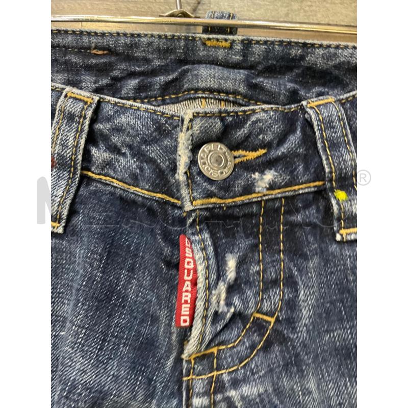 JEANS DONNA DSQUARED 2 LAV SCURO FANTASIA VERNICE | Mercatino dell'Usato Montesilvano 2