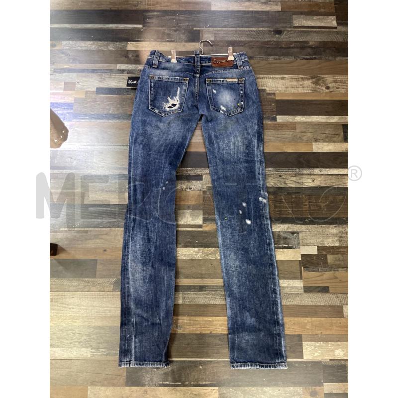 JEANS DONNA DSQUARED 2 LAV SCURO FANTASIA VERNICE | Mercatino dell'Usato Montesilvano 3