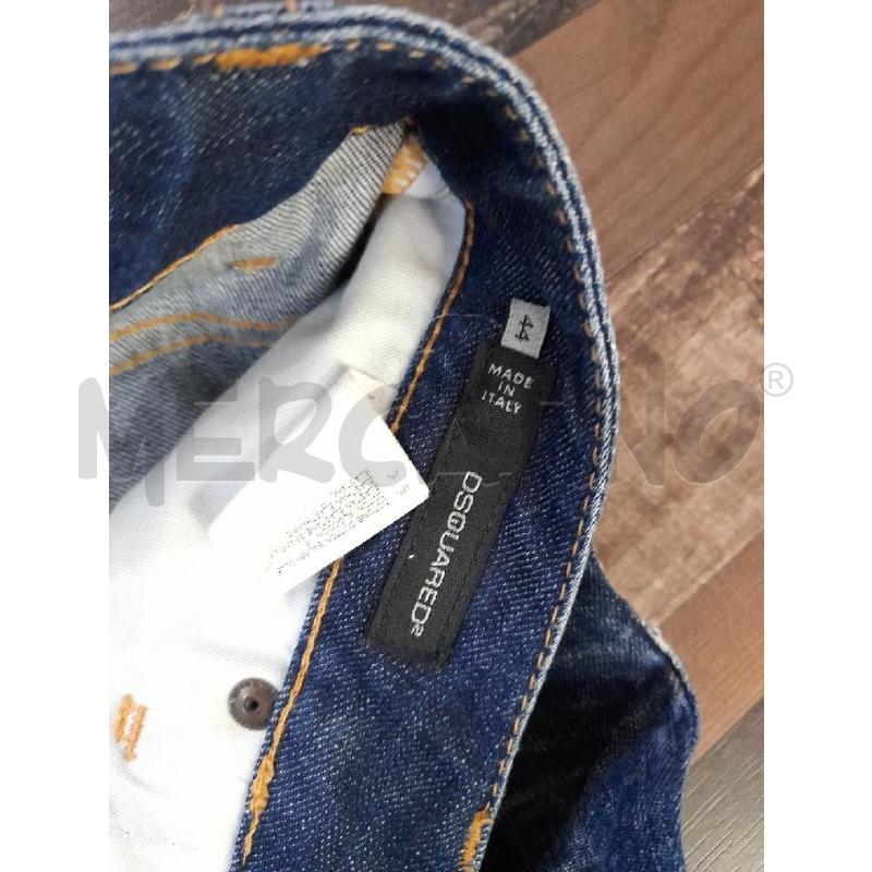 JEANS DONNA DSQUARED JEANS LAVAGGIO SCURO STRAPPATI | Mercatino dell'Usato Montesilvano 2