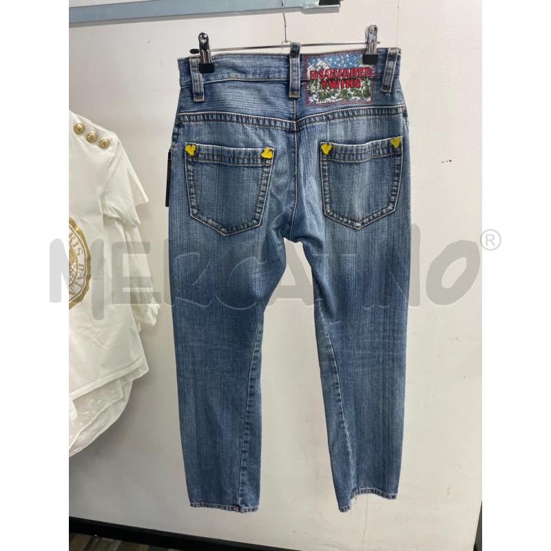 JEANS DONNA DSQUARED RIFINTURE ROSSE  | Mercatino dell'Usato Montesilvano 2