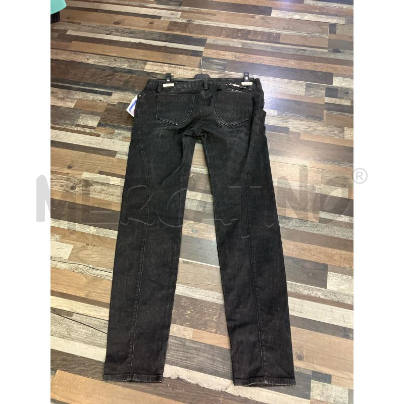 JEANS DONNA LE ROCK NERO BORCHIE SCRITTE | Mercatino dell'Usato Montesilvano 3