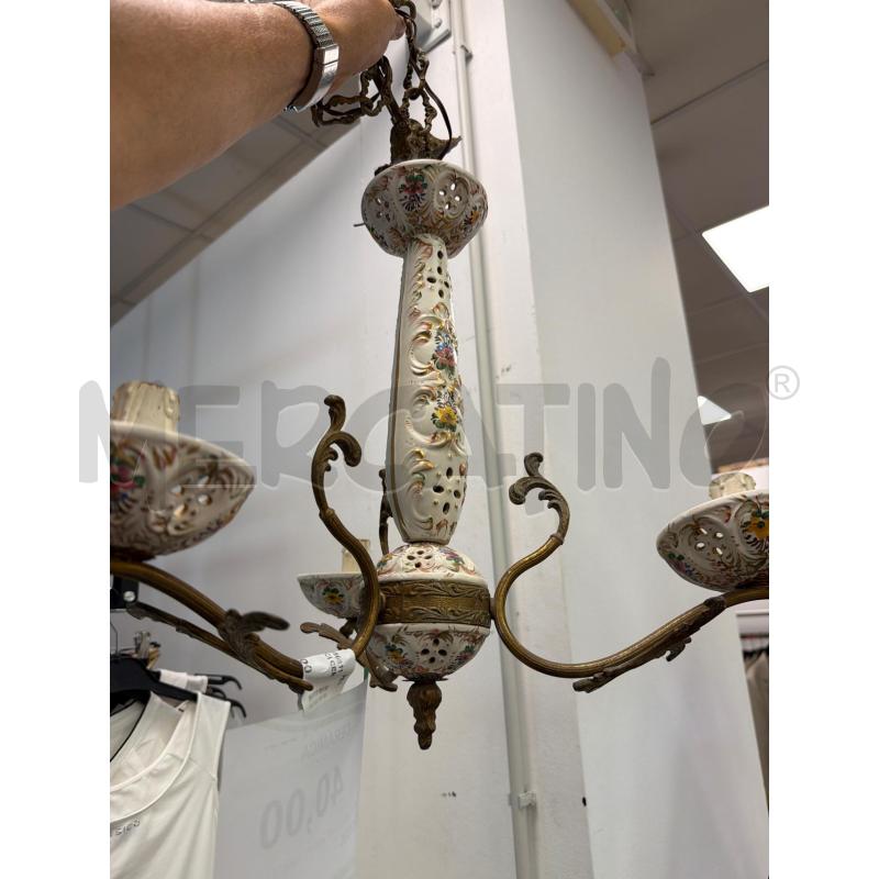 LAMPADARIO 3 LUCI CERAMICA | Mercatino dell'Usato Montesilvano 1