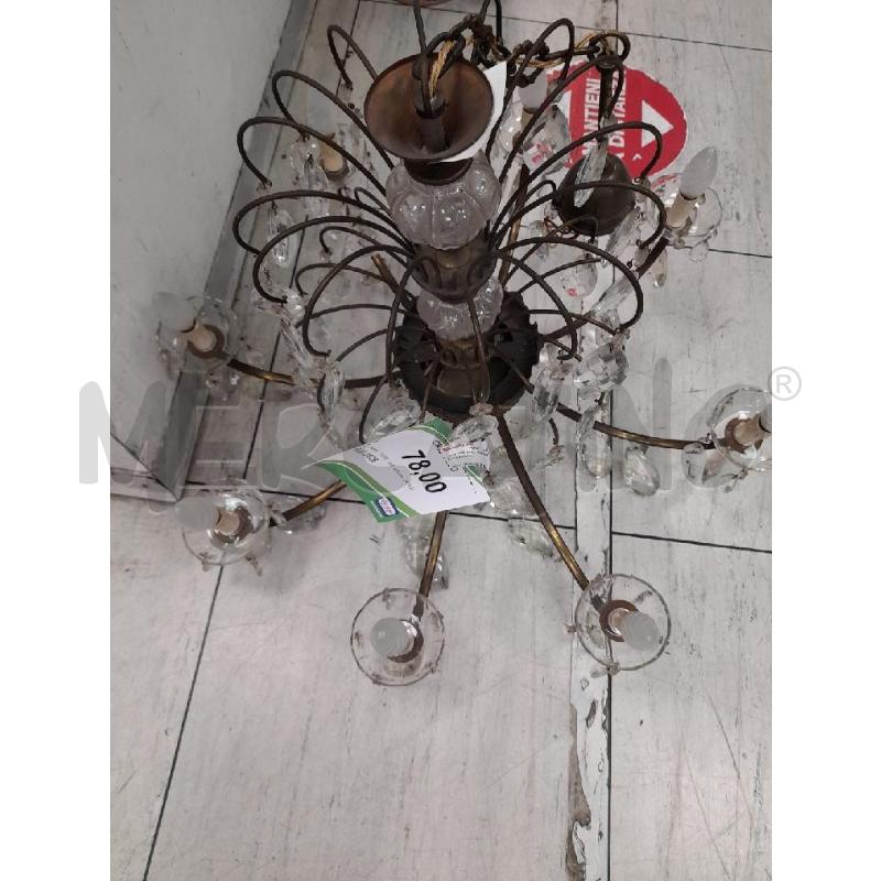 LAMPADARIO 8 BRACCIA CRISTALLO | Mercatino dell'Usato Montesilvano 2