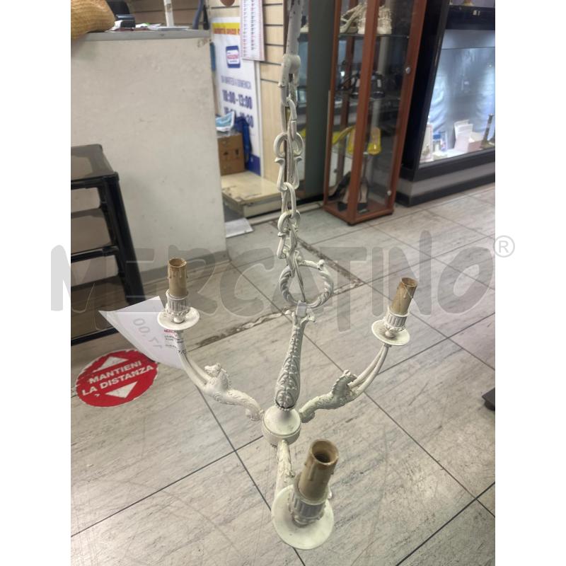 LAMPADARIO SHBBY CHIC 3 LUCI | Mercatino dell'Usato Montesilvano 1