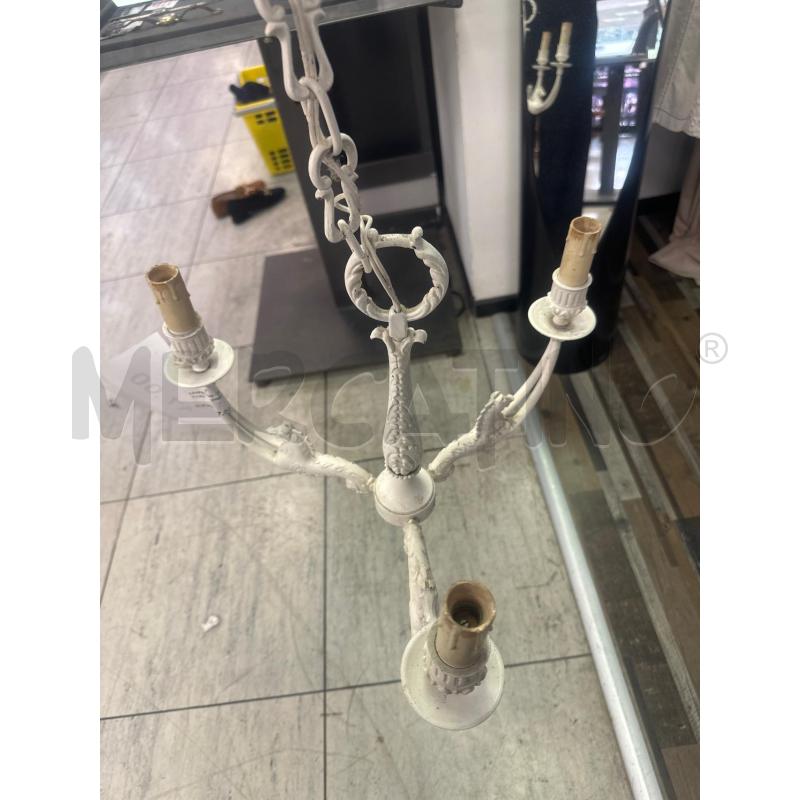 LAMPADARIO SHBBY CHIC 3 LUCI | Mercatino dell'Usato Montesilvano 2