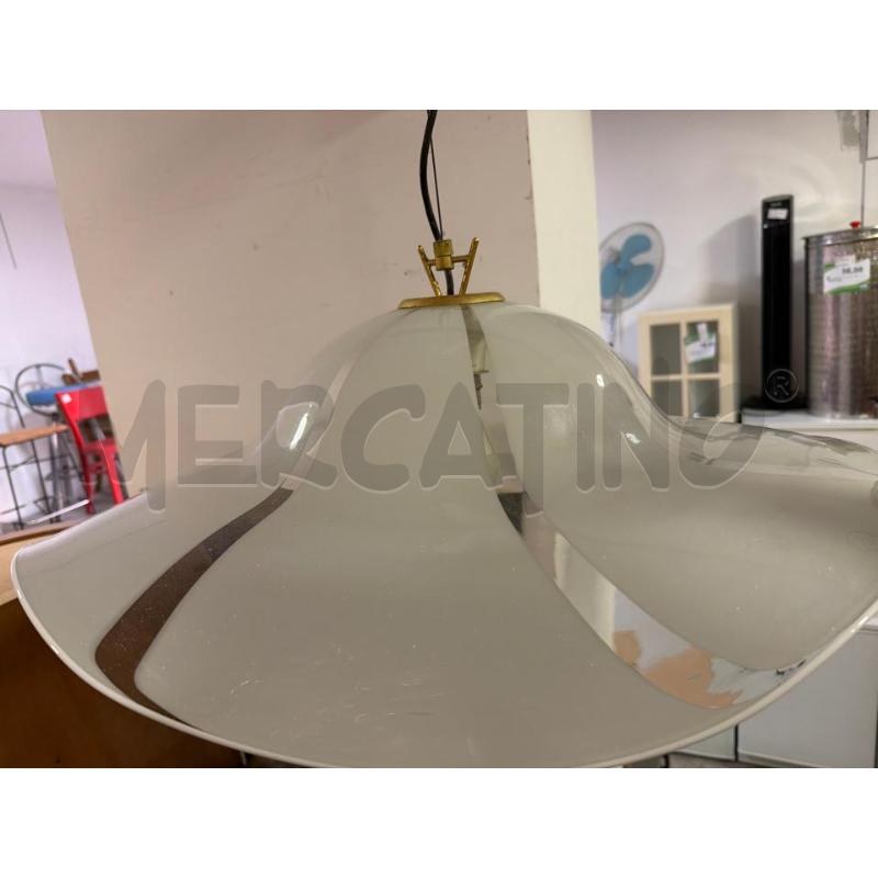 LAMPADARIO VETRO GRANDE CAMPANA 1 LUCE 60CM | Mercatino dell'Usato Montesilvano 1