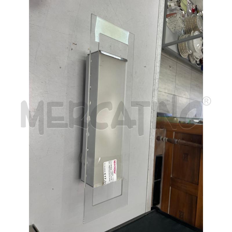 LAMPADA APPLIQUE ACCIAIO RETTANGOLARE | Mercatino dell'Usato Montesilvano 3