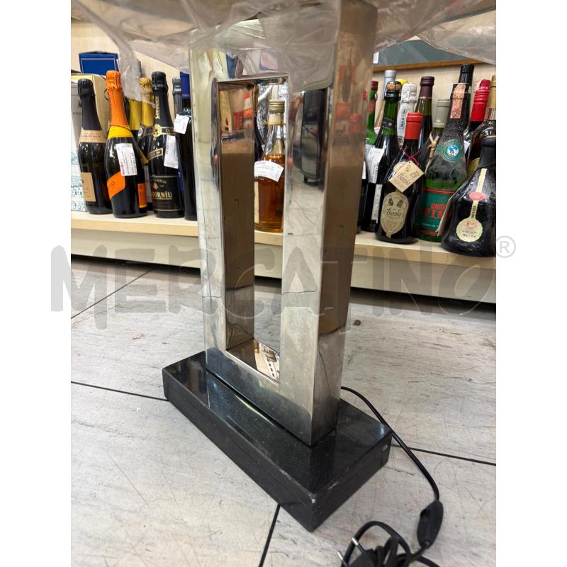 LAMPADA TAVOLO ACCIAIO BASE MARMO | Mercatino dell'Usato Montesilvano 2
