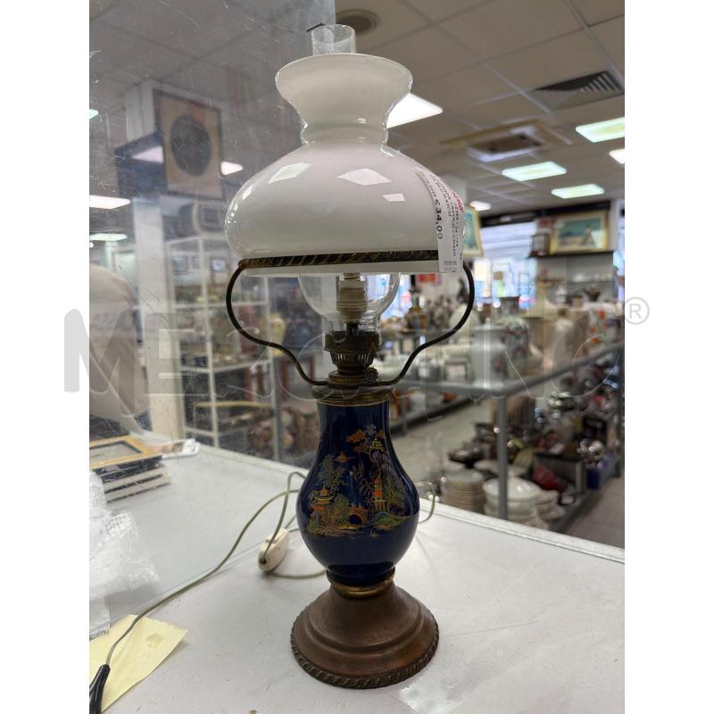 LAMPADA TAVOLO CERAMICA BLU H.45CM | Mercatino dell'Usato Montesilvano 1