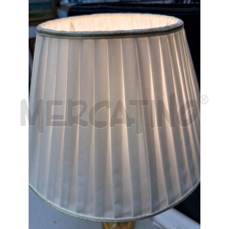 LAMPADA TAVOLO METALLO DORATTO VETRO H. 63 CM | Mercatino dell'Usato Montesilvano 3