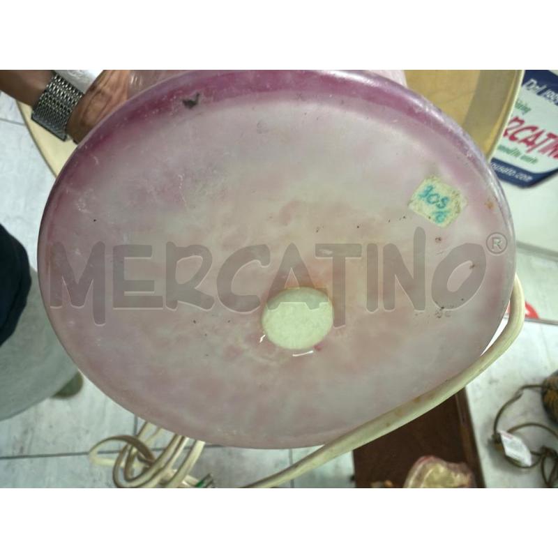 LAMPADA TAVOLO VETRO ROSA  | Mercatino dell'Usato Montesilvano 3