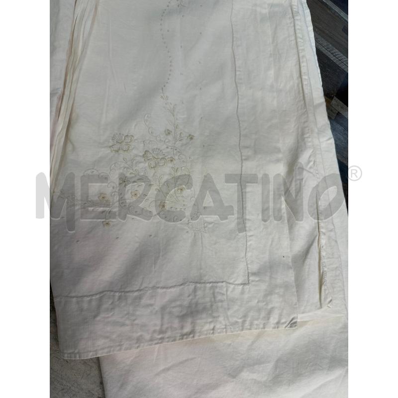 LENZUOLO MATRIMONIALE 2+FEDERE RICAMATO  | Mercatino dell'Usato Montesilvano 3