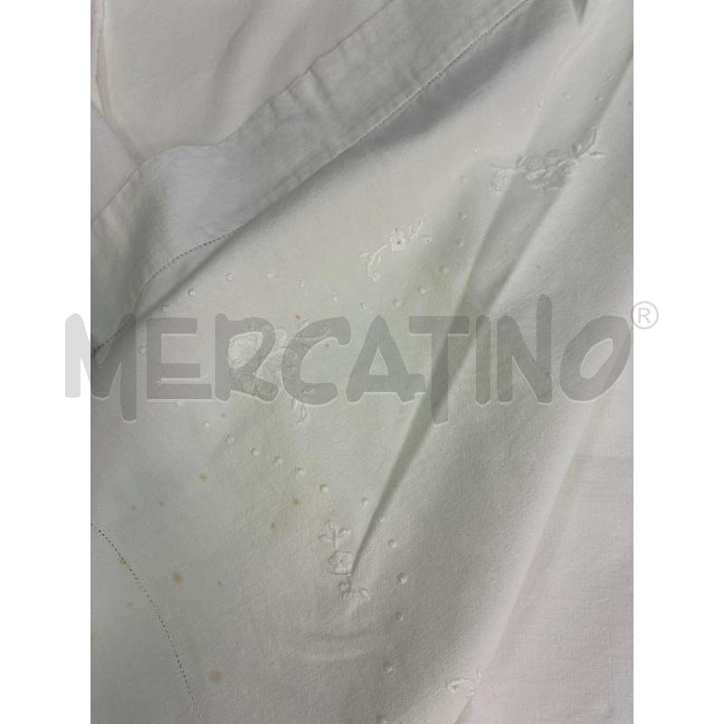 LENZUOLO MATRIMONIALE RICAMATO+2 FEDERE MACCHIATO | Mercatino dell'Usato Montesilvano 4