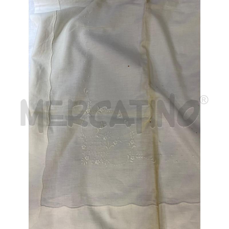 LENZUOLO MATRIMONIALE RICAMATO  | Mercatino dell'Usato Montesilvano 2