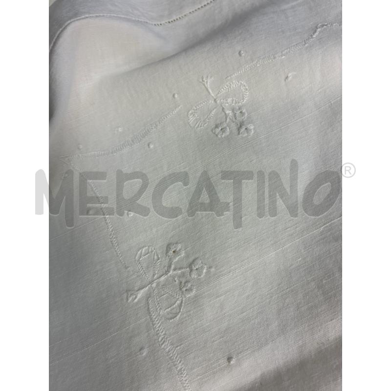 LENZUOLO MATRIMONIALE RICAMATO TESSUTO VECCHIO | Mercatino dell'Usato Montesilvano 4