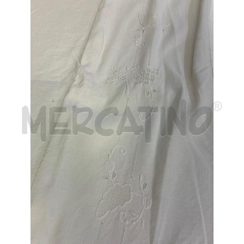 LENZUOLO MATRIMONIALE RICAMATO + 2 FEDERE TESSUTO VINTAGE | Mercatino dell'Usato Montesilvano 4