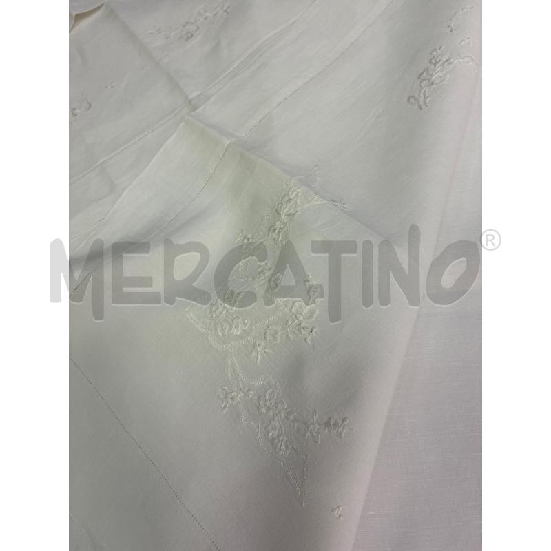 LENZUOLO MATRIMONIALE +2 FEDERE RICAMATO | Mercatino dell'Usato Montesilvano 3