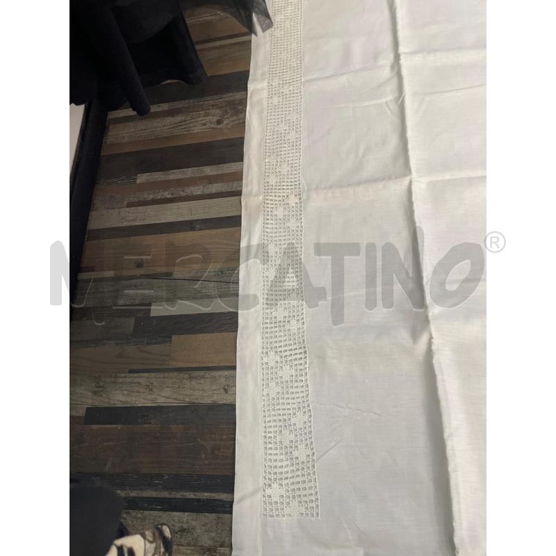 LENZUOLO MATRIMONIALE + 2 FEDERE APPLICA UNCINETTO | Mercatino dell'Usato Montesilvano 3
