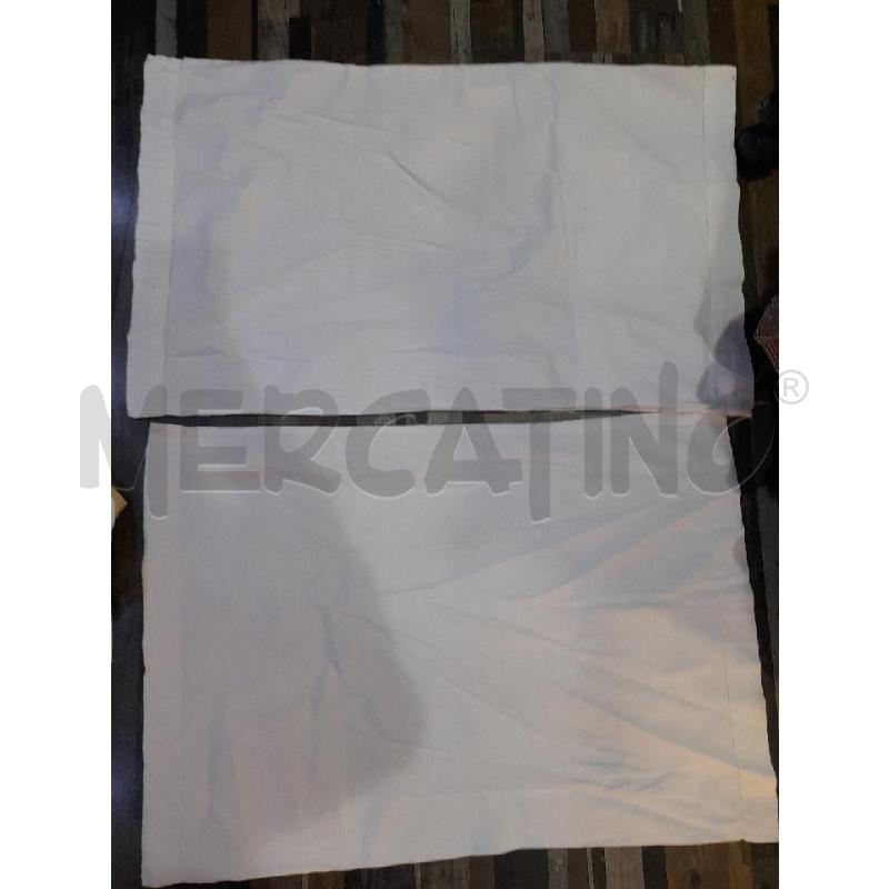 LENZUOLO MATRIMONIALE + 2 FEDERE BIANCO RICAMATO A MANO  | Mercatino dell'Usato Montesilvano 1