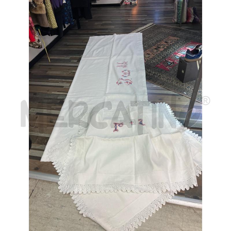 LENZUOLO MATRIMONIALE + 2 FEDERE INIZILAI | Mercatino dell'Usato Montesilvano 1