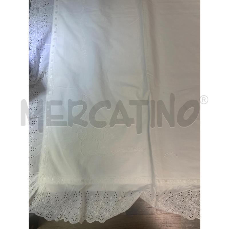 LENZUOLO MATRIMONIALE + FEDERE PIZZO SAN GALLO | Mercatino dell'Usato Montesilvano 3
