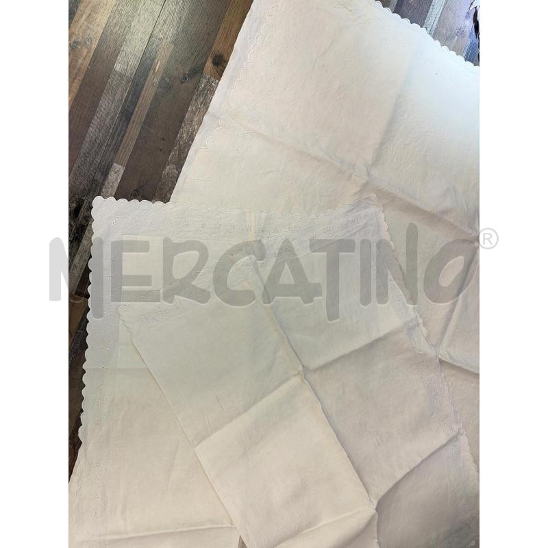 LENZUOLO MATRIMONIALE + FEDERE RICAMATO | Mercatino dell'Usato Montesilvano 2