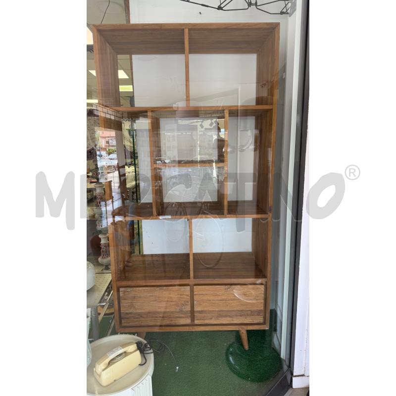 LIBRERIA LEGNO 2 CASSETTI 200X100X45CM | Mercatino dell'Usato Montesilvano 1