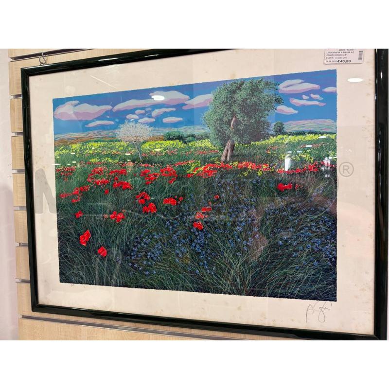 LITOGRAFIA A FIRMA AZZINARI 80X60CM PROVA AUTORE | Mercatino dell'Usato Montesilvano 1