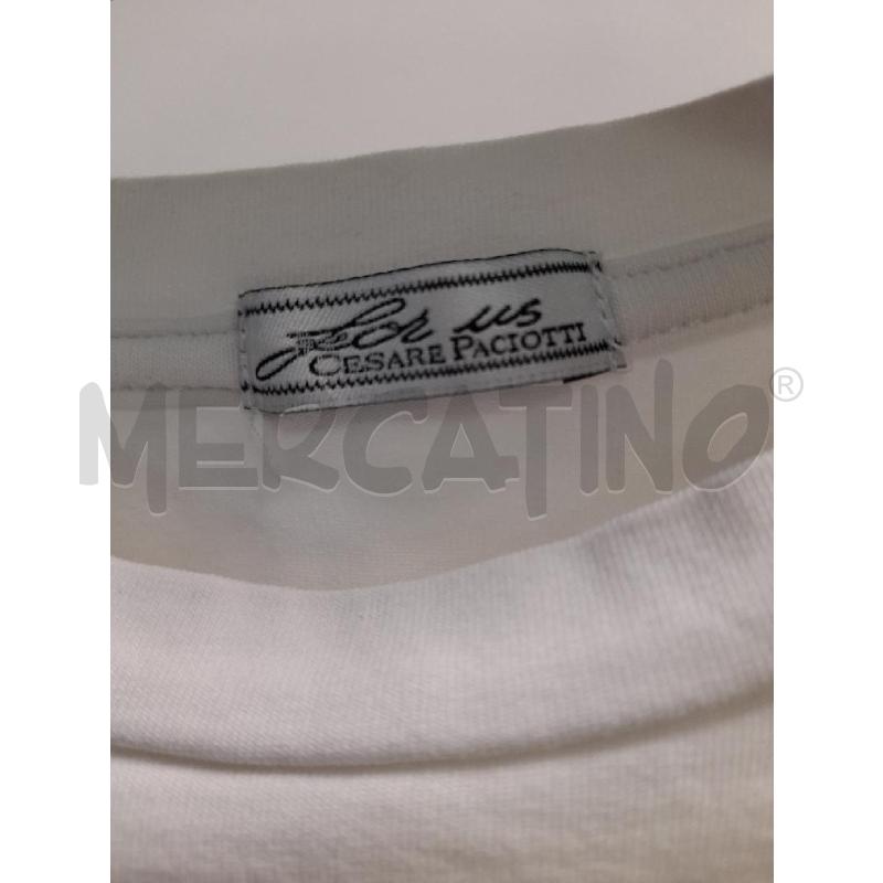 MAGLIA BAMBINA PACIOTTI BIANCA QUADRATO GIALLO TULLE NERO MANICHE  | Mercatino dell'Usato Montesilvano 2