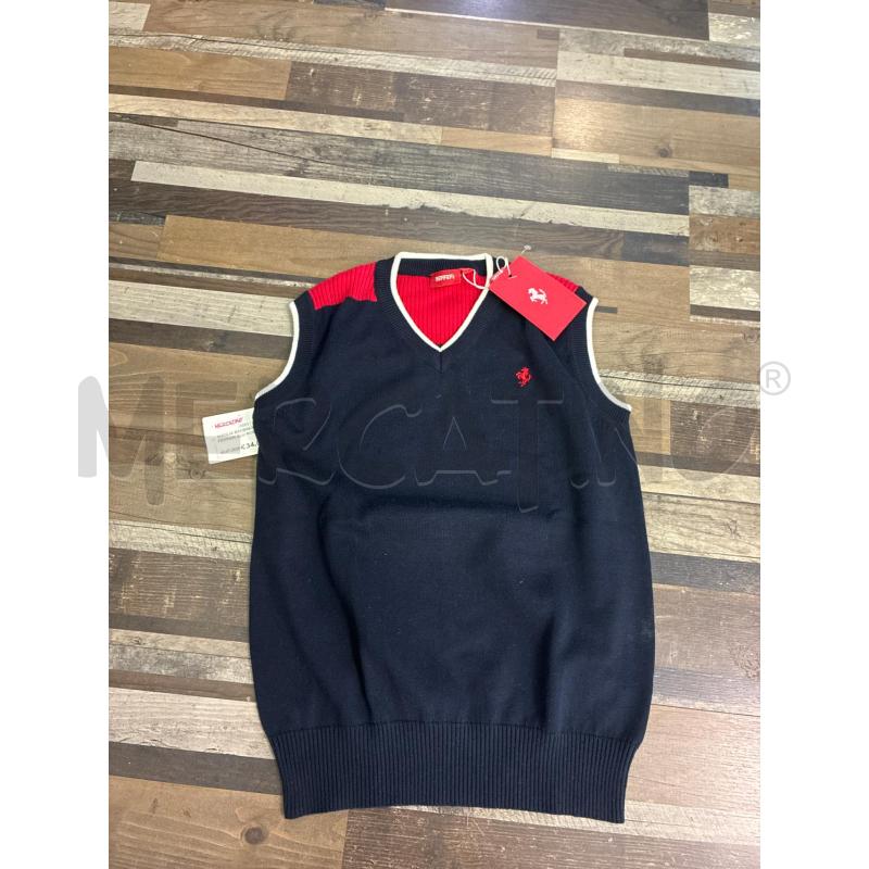 MAGLIA BAMBINO GILET FERRARI BLU ROSSO ANNI 11/12 | Mercatino dell'Usato Montesilvano 1