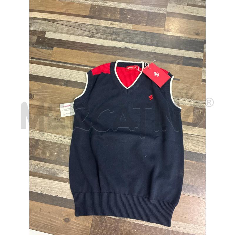MAGLIA BAMBINO GILET FERRARI BLU ROSSO ANNI 11/12 | Mercatino dell'Usato Montesilvano 2