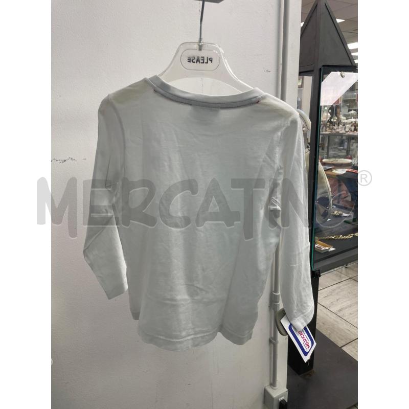 MAGLIA BAMBINO LACOSTE BIANCA MANICA LUNGA | Mercatino dell'Usato Montesilvano 3