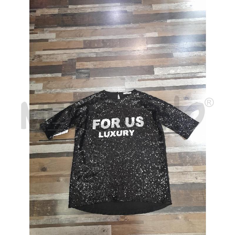 MAGLIA DONNA/ BAMBINA CESARE PACIOTTI NERA PAILETTES  | Mercatino dell'Usato Montesilvano 1