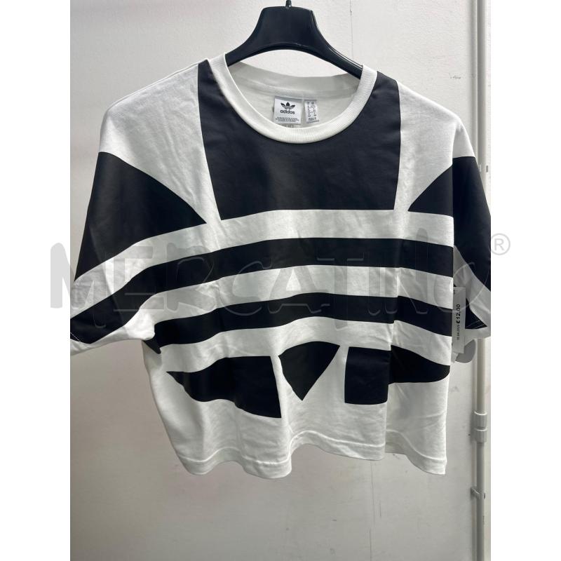 MAGLIA DONNA ADIDAS BIANCA FANTASIA NERA | Mercatino dell'Usato Montesilvano 1