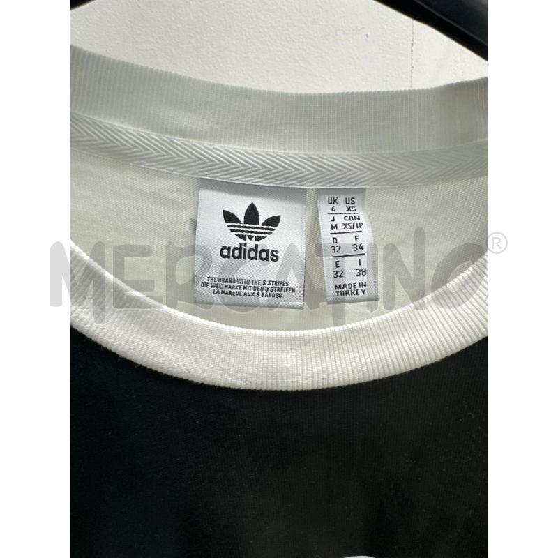MAGLIA DONNA ADIDAS BIANCA FANTASIA NERA | Mercatino dell'Usato Montesilvano 2