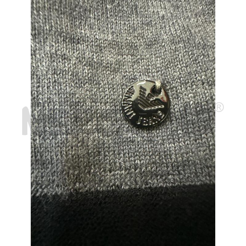 MAGLIA DONNA ARMANI JEANS GRIGIA COLLO NERO | Mercatino dell'Usato Montesilvano 2