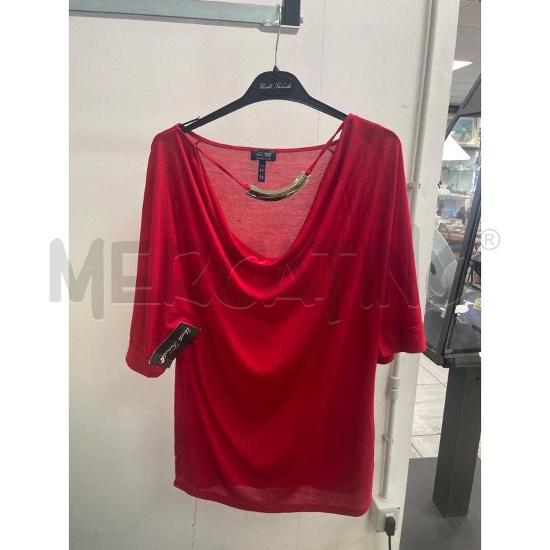 MAGLIA DONNA ARMANI ROSSA TG 46  | Mercatino dell'Usato Montesilvano 1
