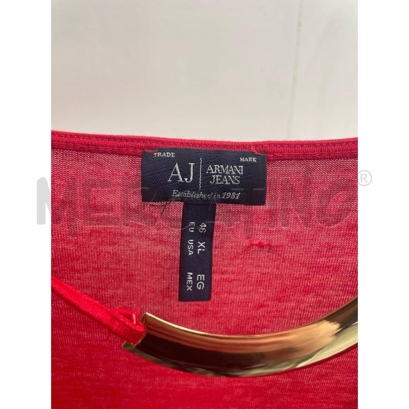 MAGLIA DONNA ARMANI ROSSA TG 46  | Mercatino dell'Usato Montesilvano 2