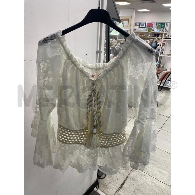 MAGLIA DONNA AZAKA PARIS BIANCA PIAZZO BIANCA | Mercatino dell'Usato Montesilvano 1